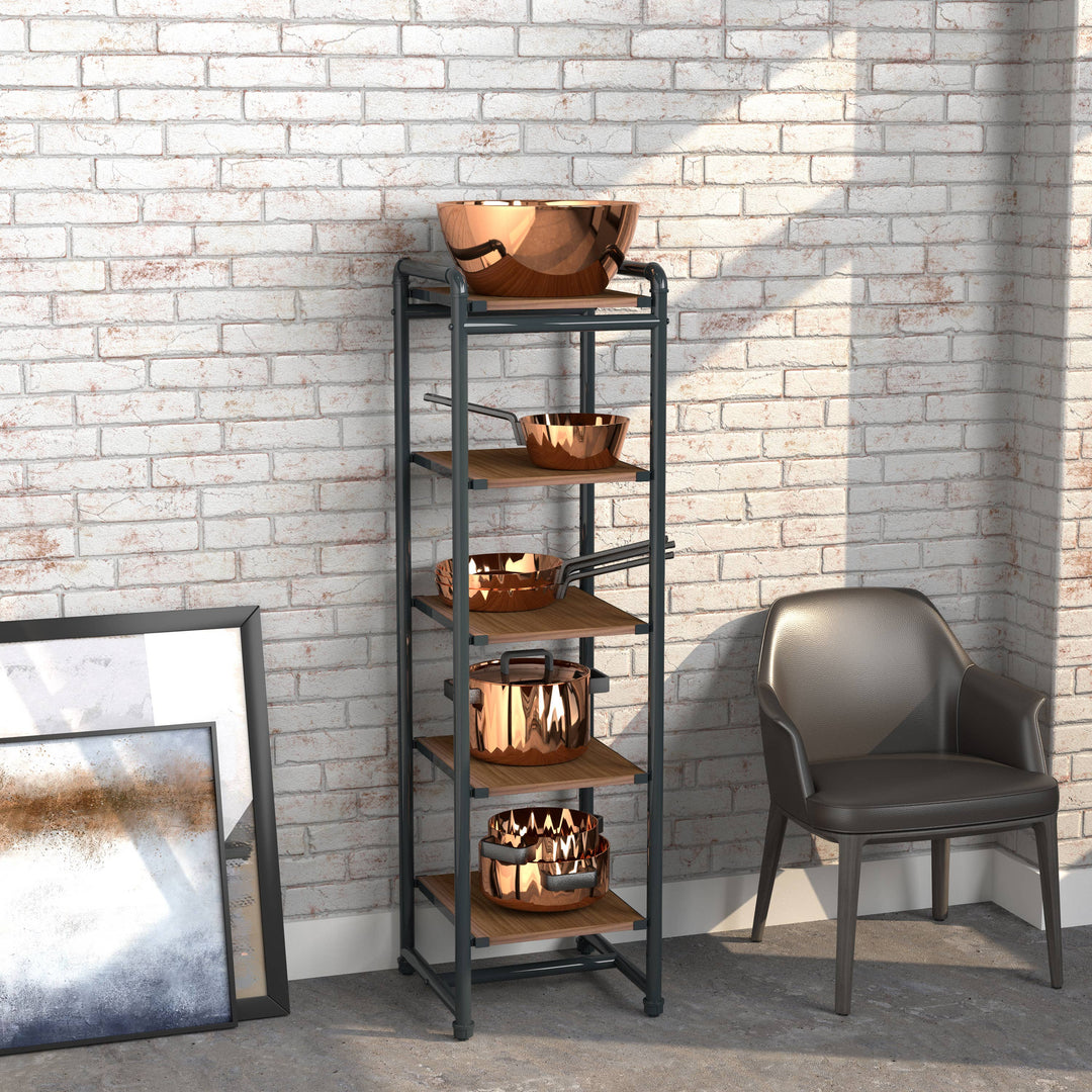 Pipeline Etagere Retail Display Tower - Grey Frame