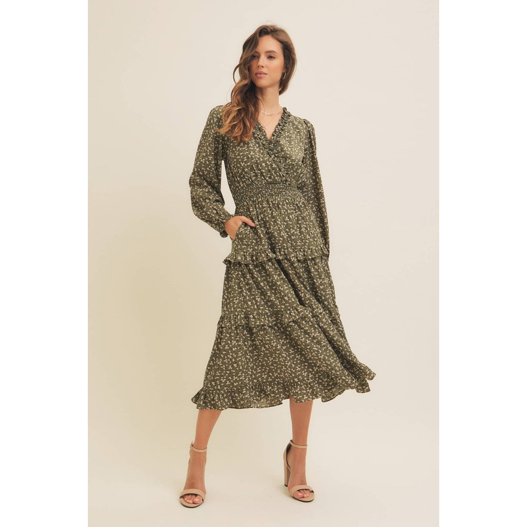 Ditsy Floral Midi Dress