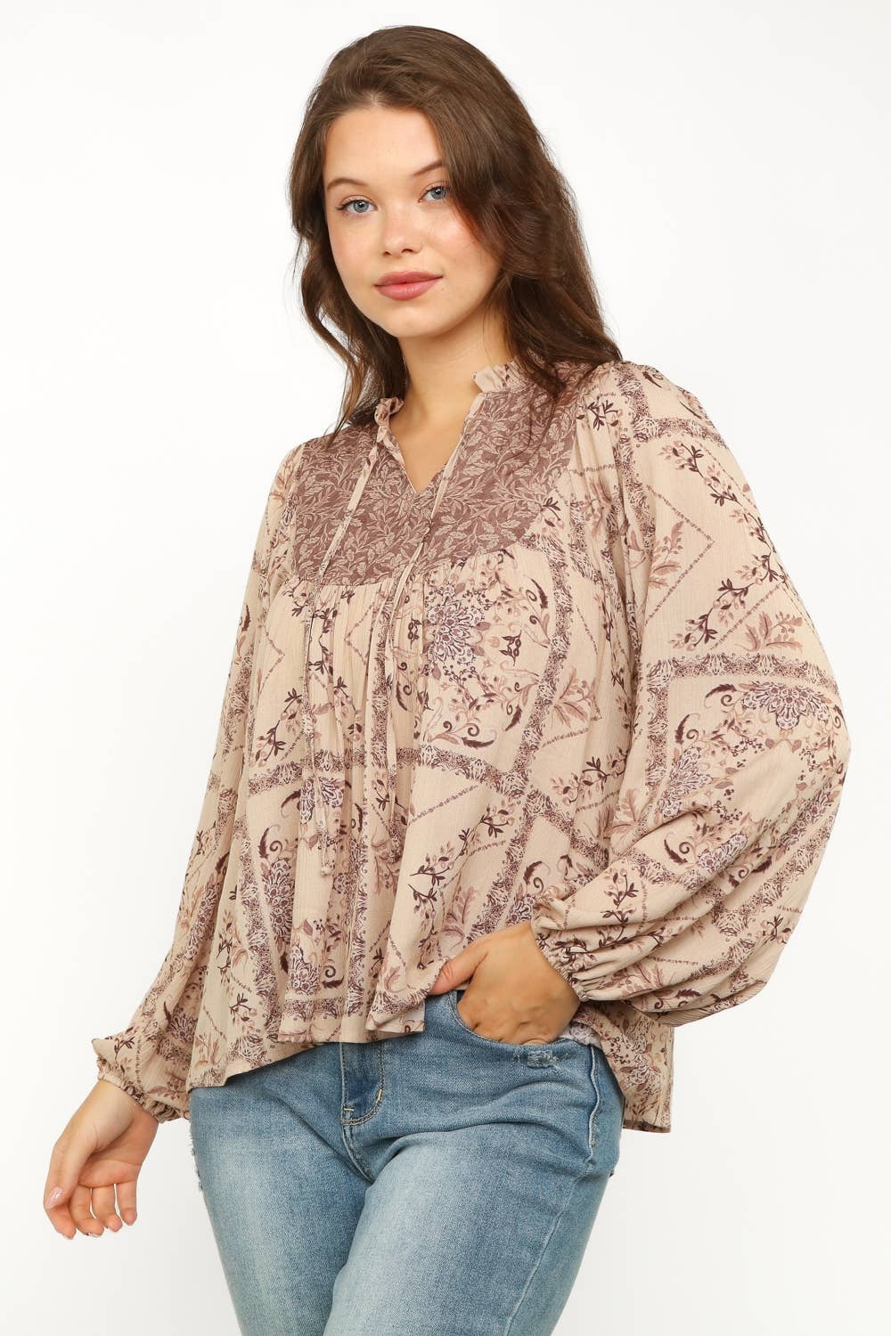 Plus Size Bohemian Blouse
