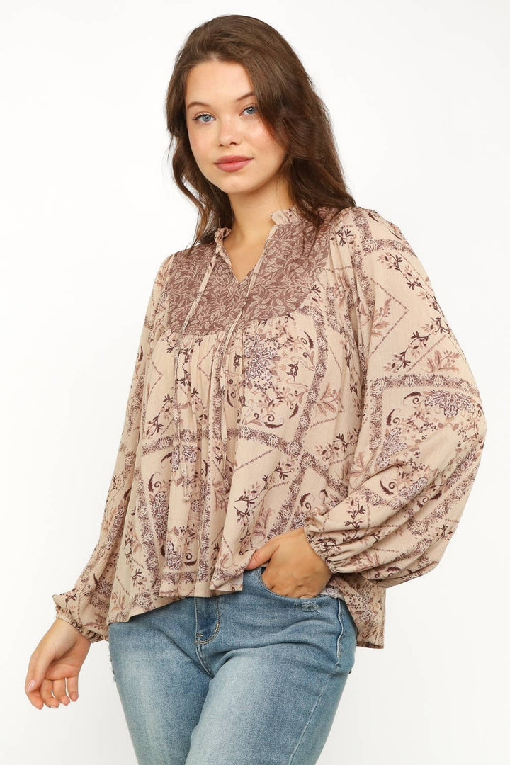 Plus Size Bohemian Blouse