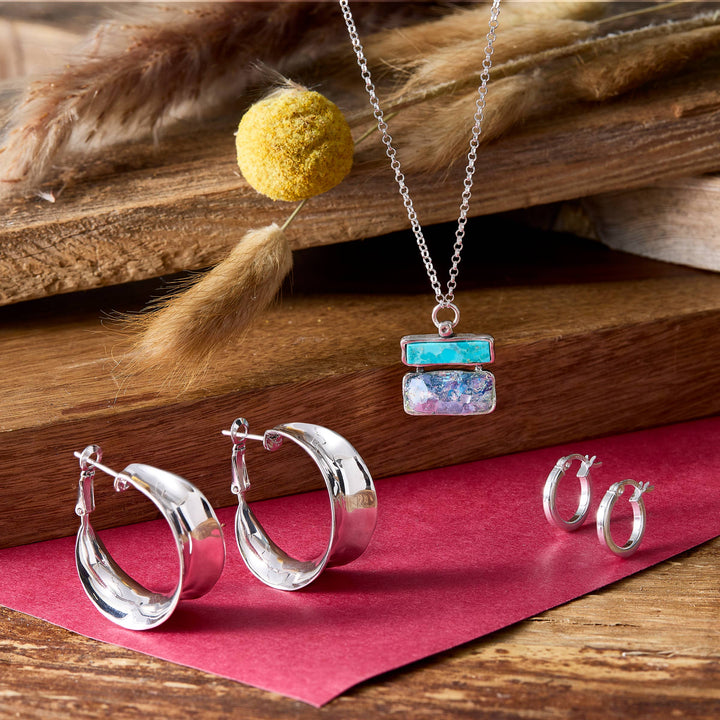 Silpada 'Squared Off' Hoop Earrings