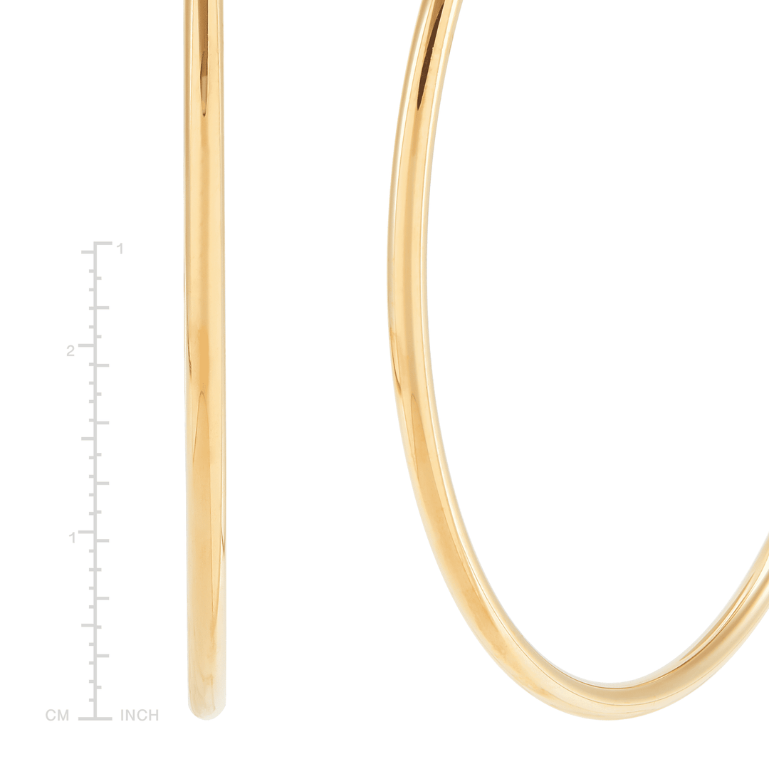 'Mirrored Dreams' Hoop Earrings in Sterling Silver