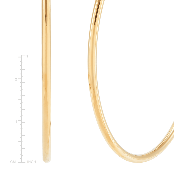 'Mirrored Dreams' Hoop Earrings in Sterling Silver