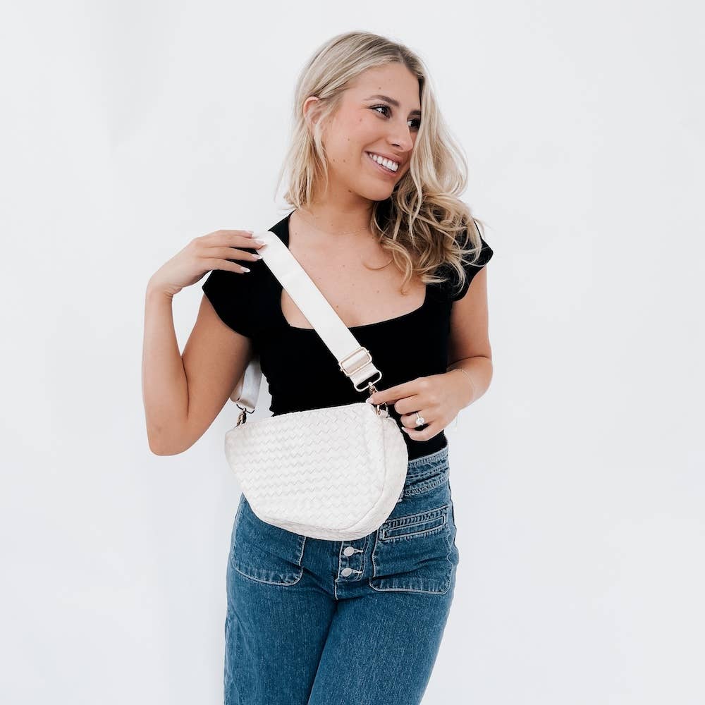 Romee Woven Saddle Bag