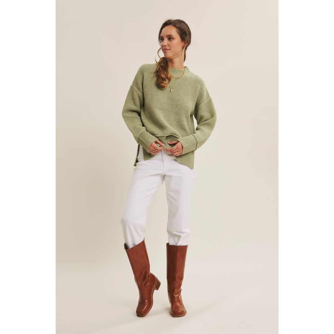 Recycled Blend Knit Sweater – Sustainable Cozy Style