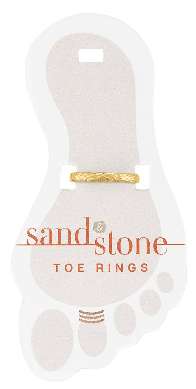 Sand & Stone: Gold Hammered  Toe Ring