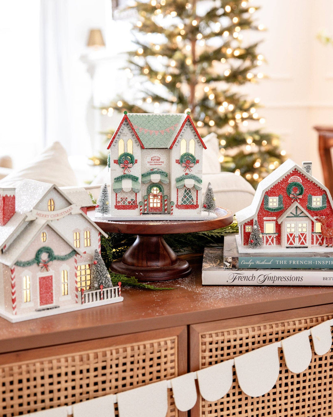VIL1251 - Elves' Workshop Light Up Christmas Village House