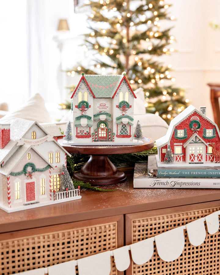 VIL1251 - Elves' Workshop Light Up Christmas Village House