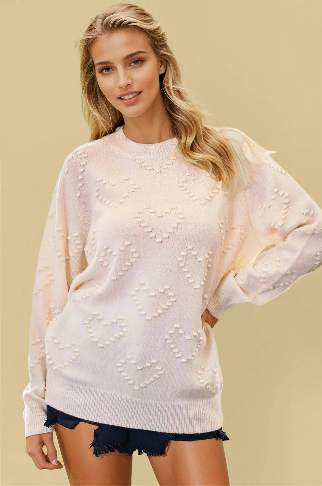 Sweater w/ Heart Detail