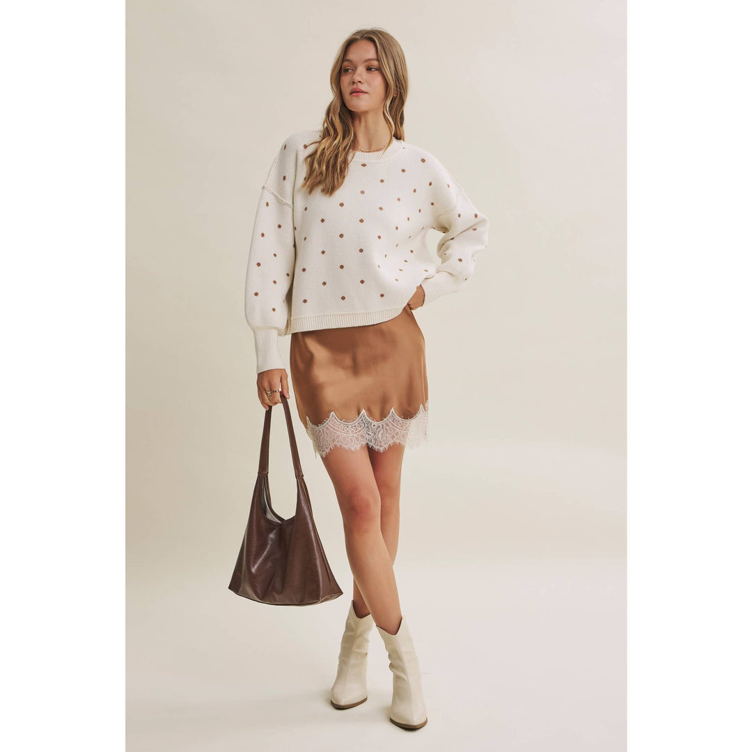 The Margot Polka Dot Sweater