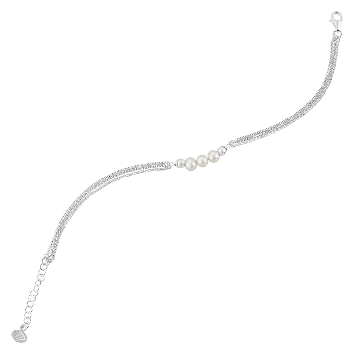 'Pearl City' Silver Freshwater Pearl Bracelet