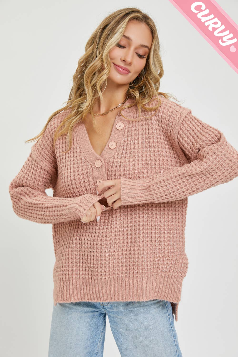 Soft Chunky Knit Sweater - Plus Size