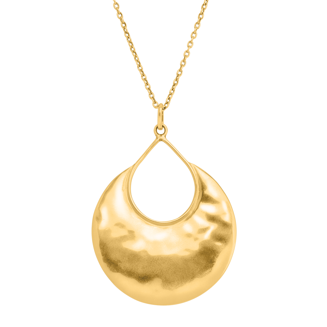 'Crescent Drop' Pendant in Sterling Silver