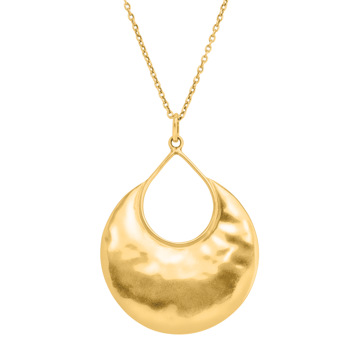 'Crescent Drop' Pendant in Sterling Silver