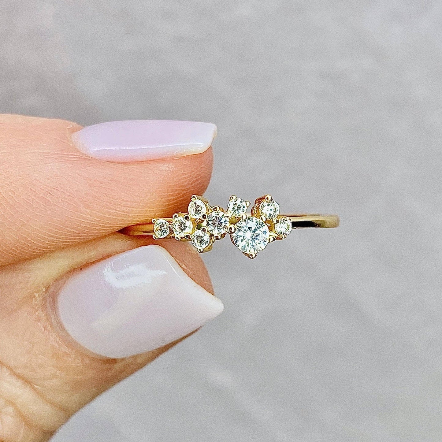 Sparkling Cubic Zirconia Fizz Ring