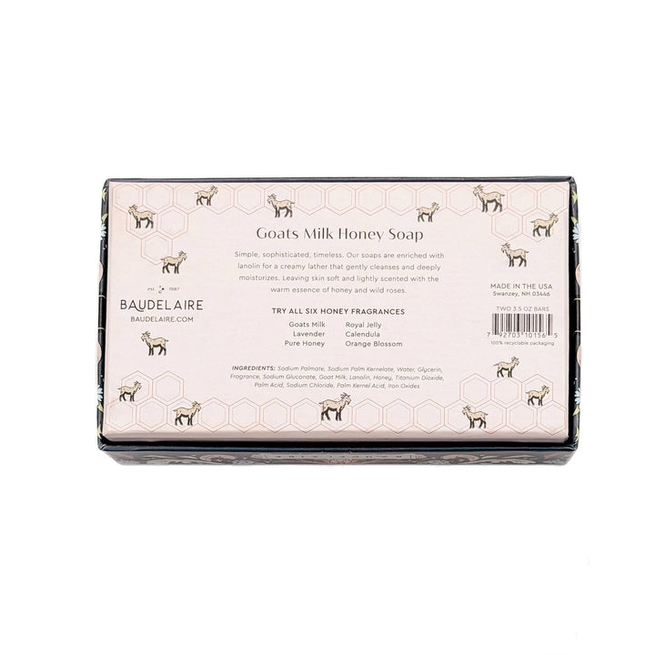 Goats Milk Honey Soap 3.5oz – 2 Bar Gift Box