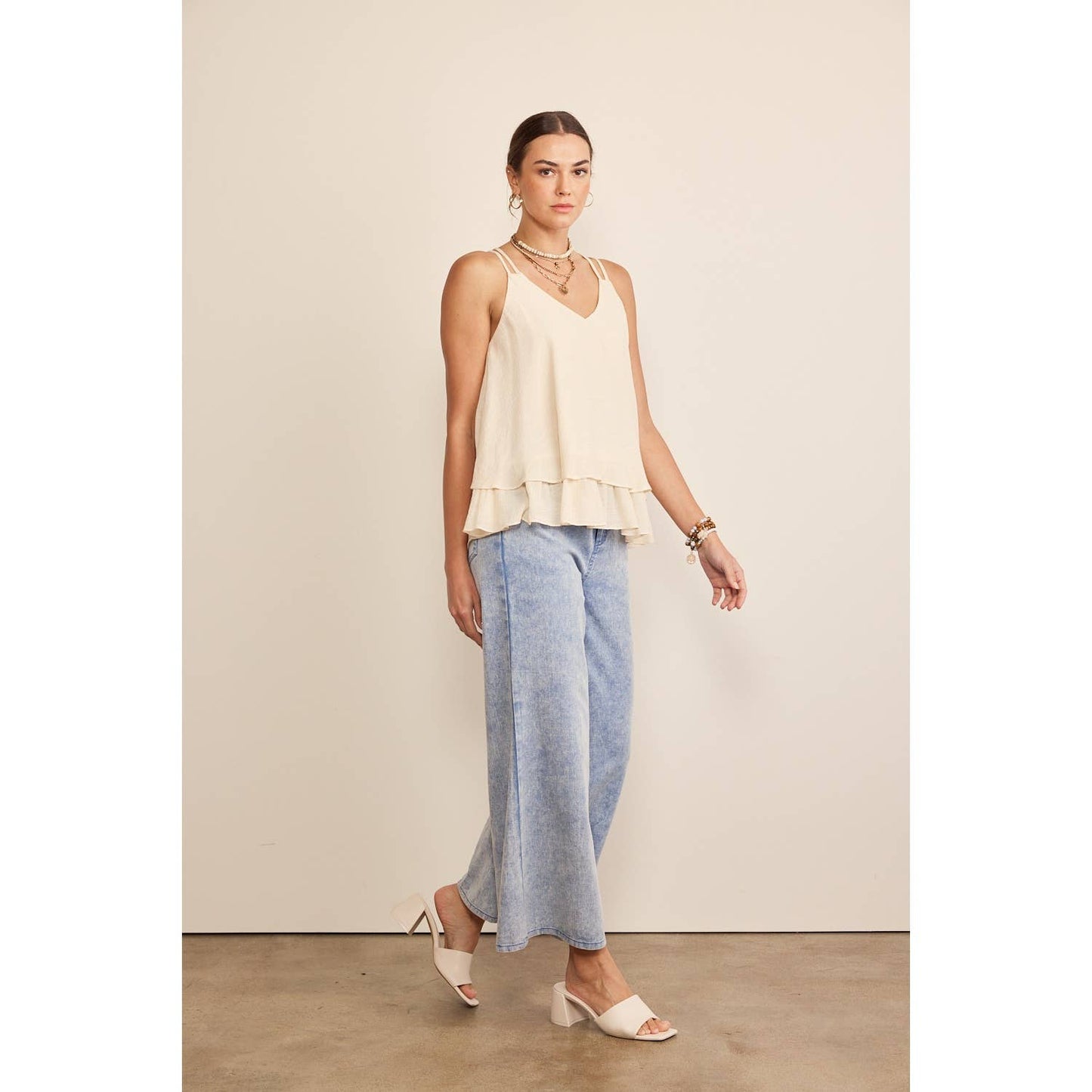 Tank w/ Double Ruffle