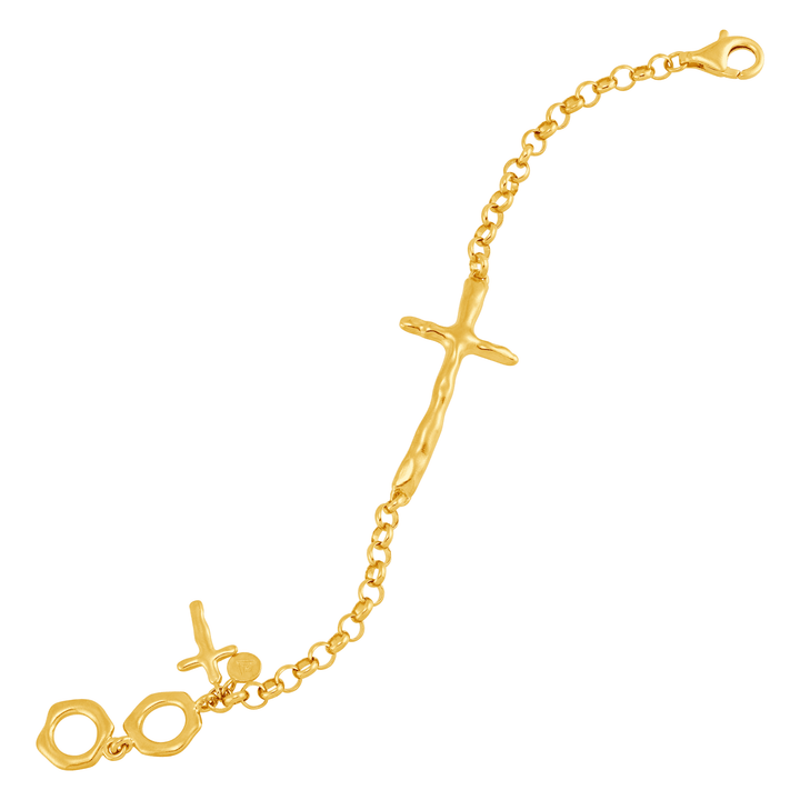 'In Good Faith' Organic Cross Bracelet