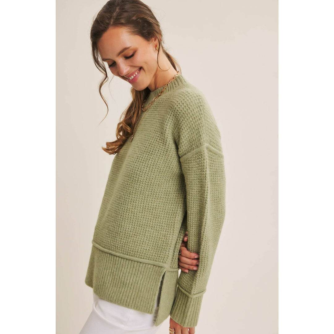 Recycled Blend Knit Sweater – Sustainable Cozy Style