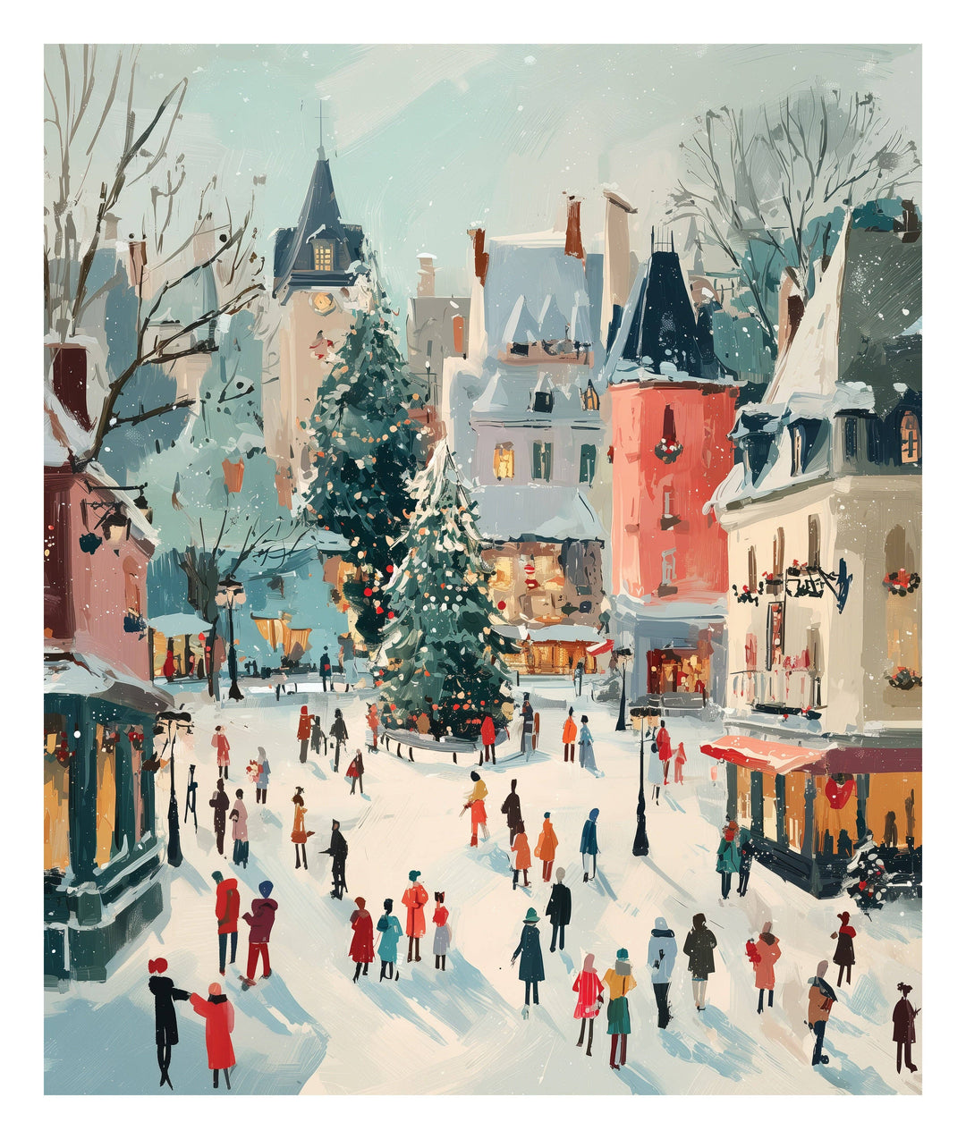 PLPZ206 - Snow City Winter Town Jigsaw Puzzle 500pc