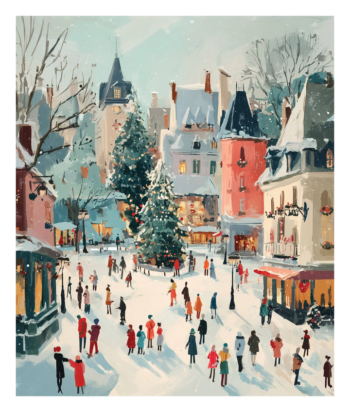 PLPZ206 - Snow City Winter Town Jigsaw Puzzle 500pc
