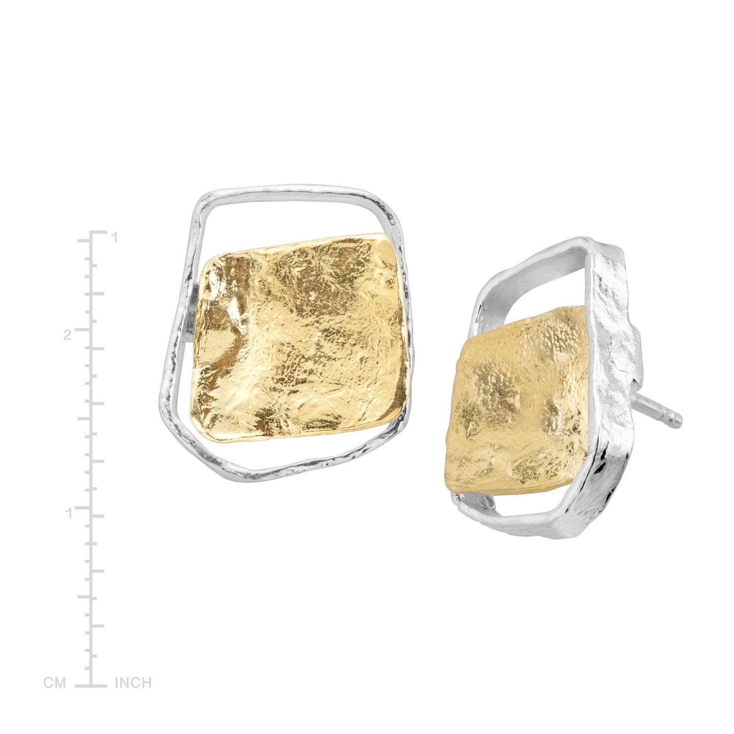 Silpada 'Golden Sands' Stud Earrings in Sterling S