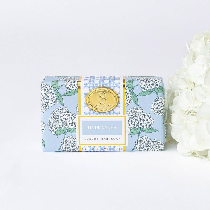 Hydrangea Scented Wrapped Bar Soap, 7oz