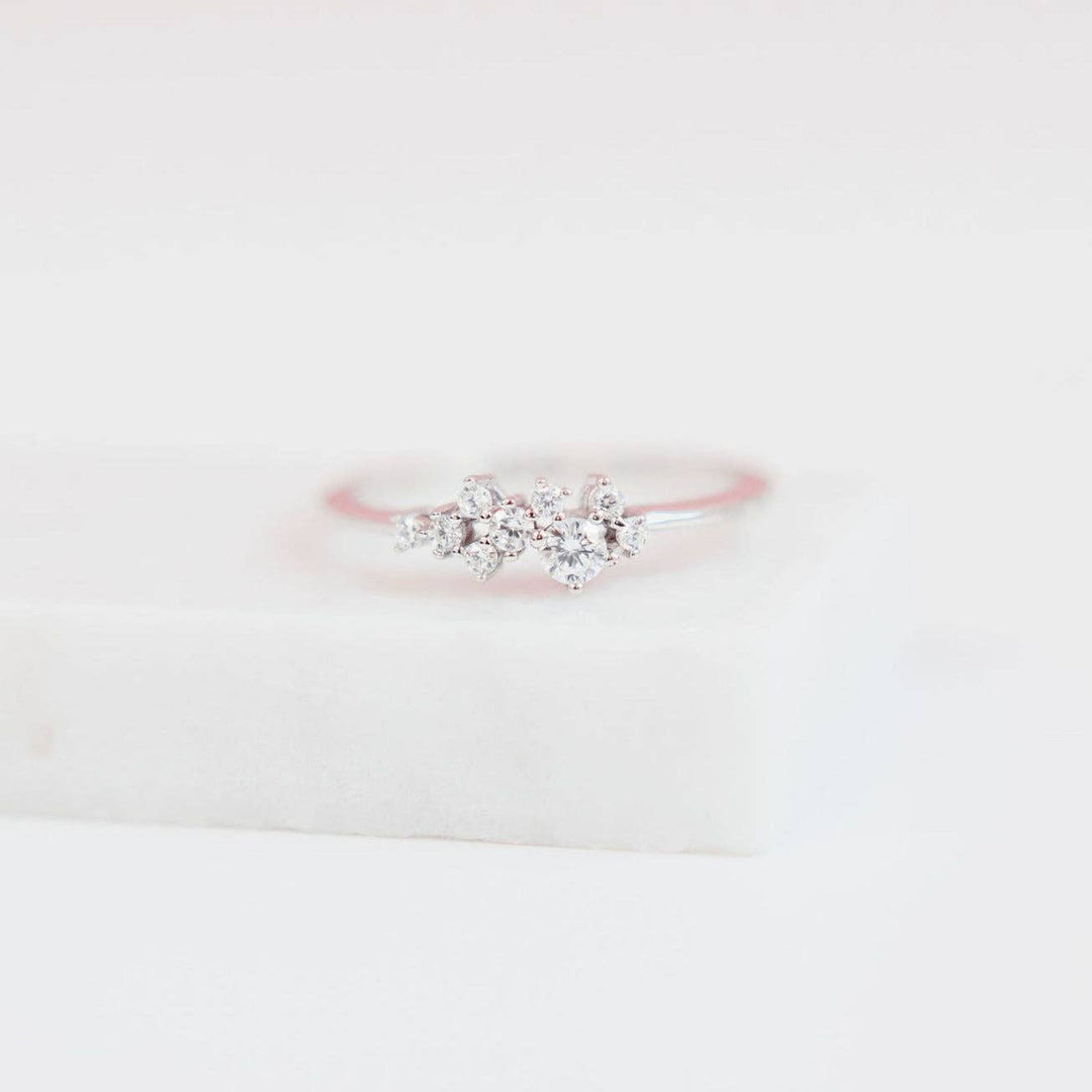 Sparkling Cubic Zirconia Fizz Ring