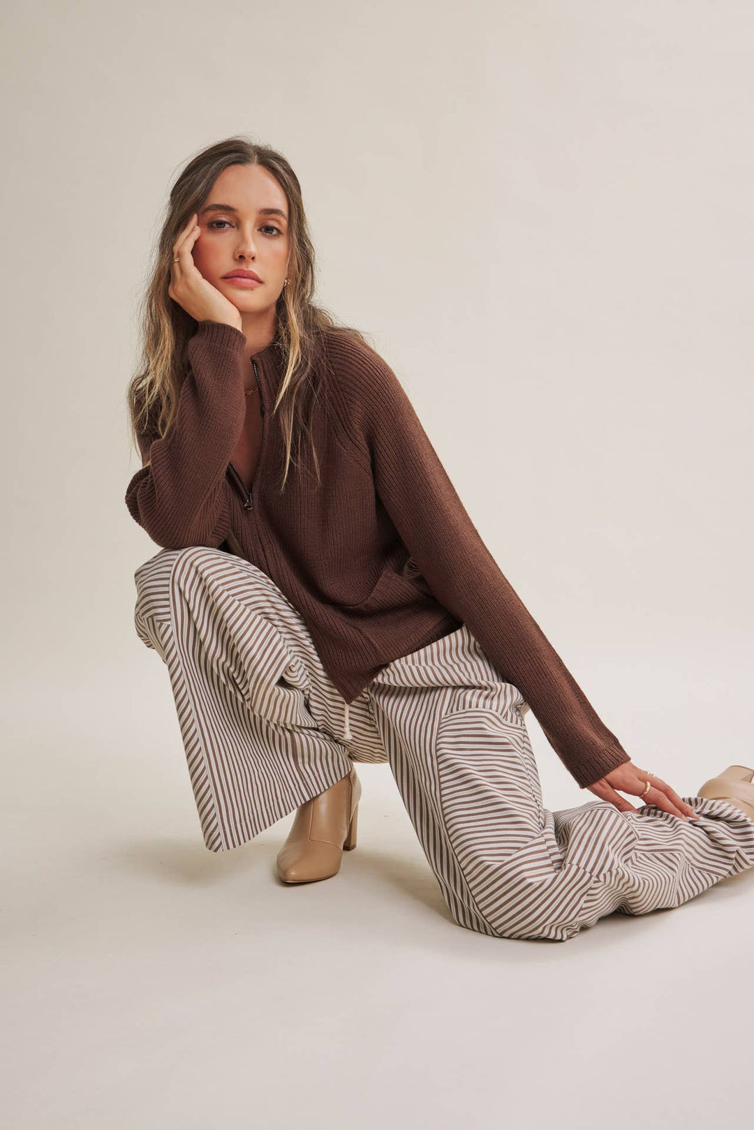 The Parker Two-Way Zip Sweater Jacket