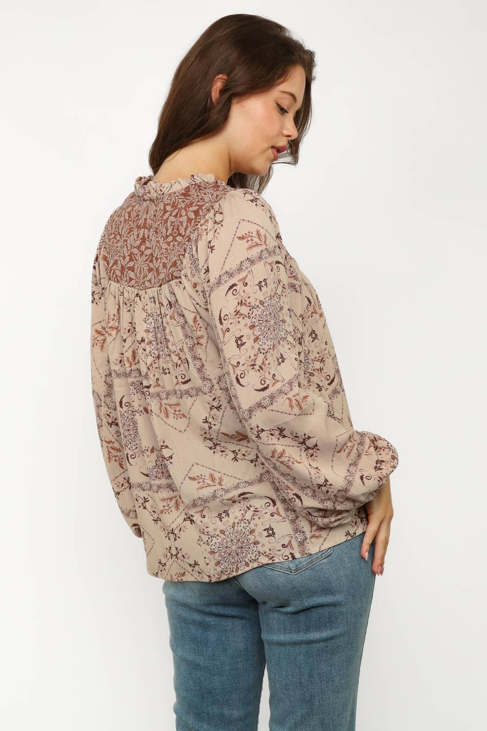Plus Size Bohemian Blouse