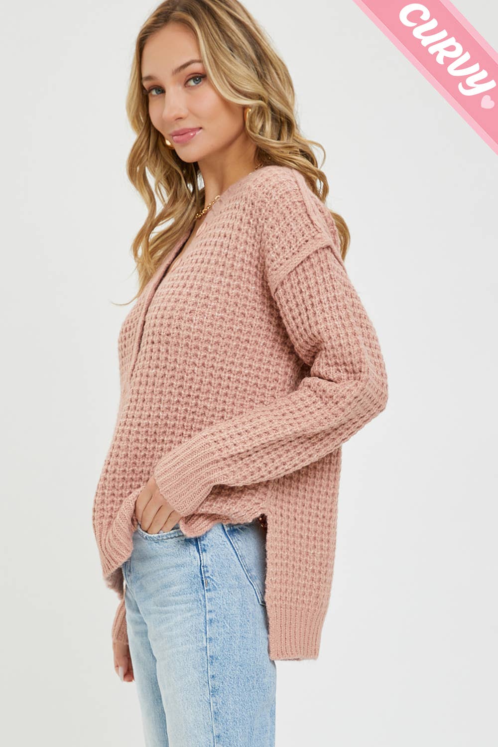 Soft Chunky Knit Sweater - Plus Size