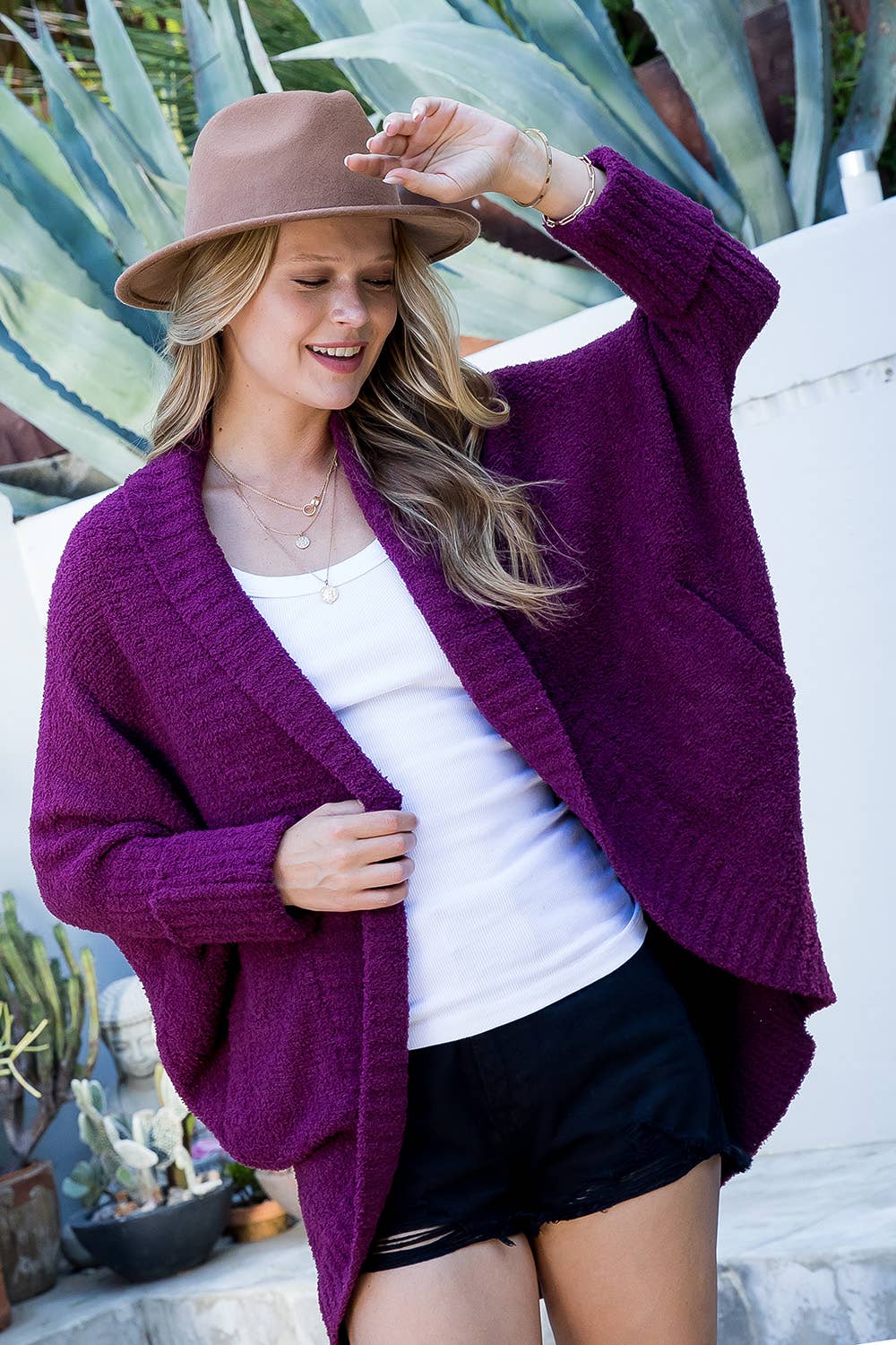 Soft Cozy Knit Cardigan - Plus Size