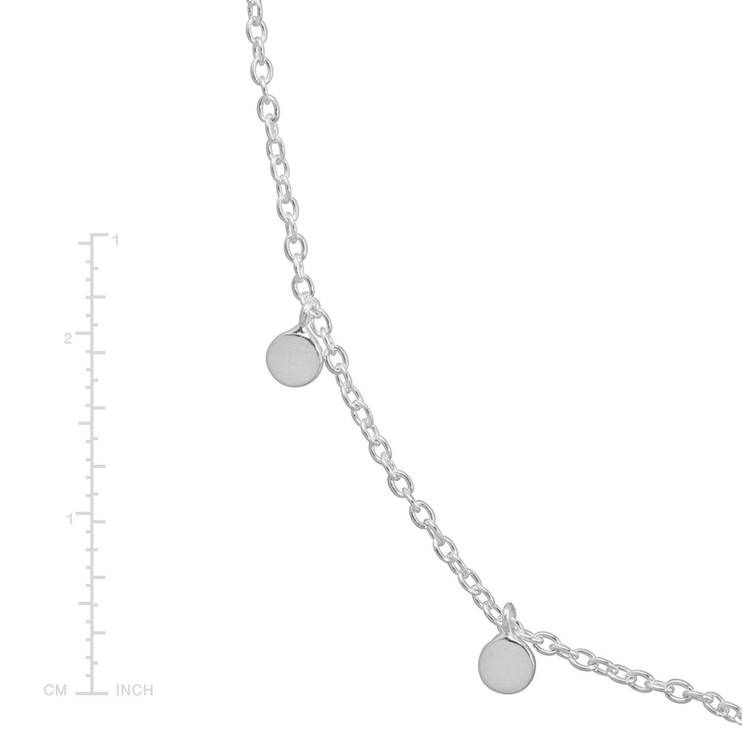 'Silver Lace' Adjustable Station Necklace