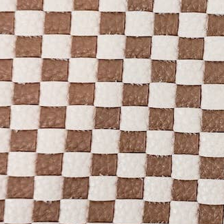 Checkered pattern with brown and white squares