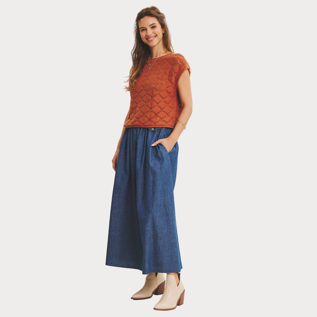 Timeless Textured Cable-Knit Top