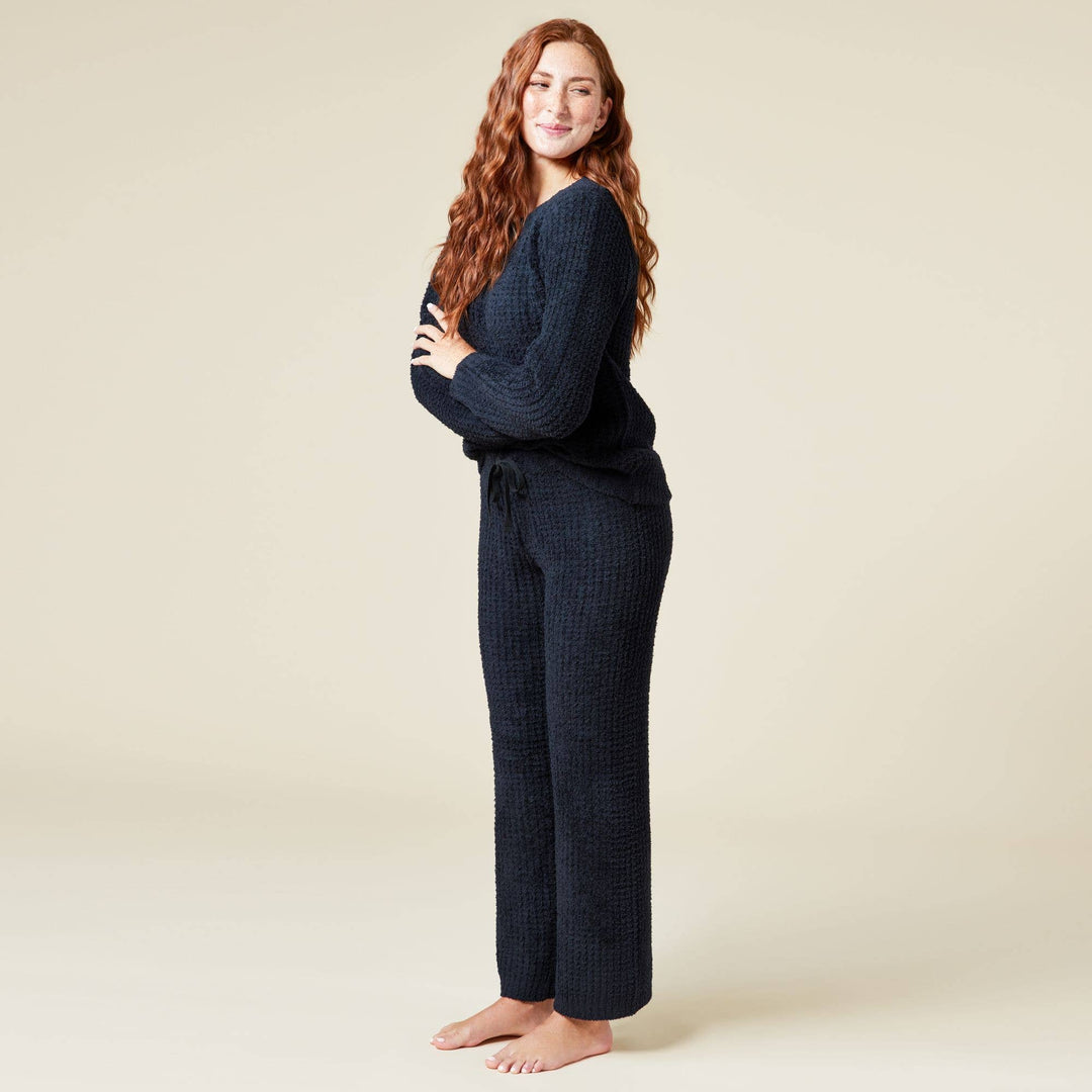 Marshmallow Waffle Boatneck Lounge Set