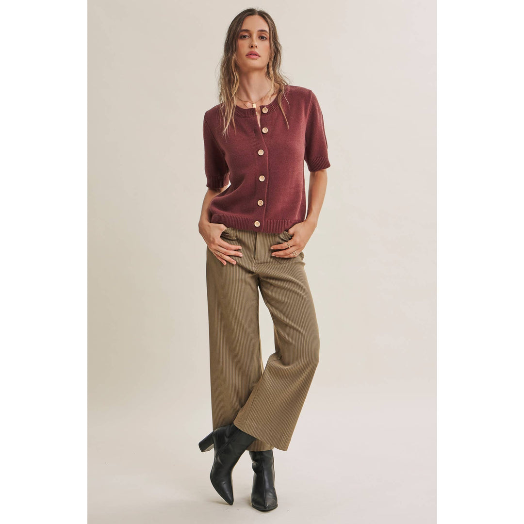 The Avery Pinstripe Ankle Pants
