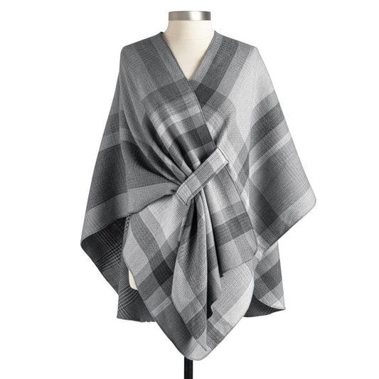 Plaid Reversible Wrap