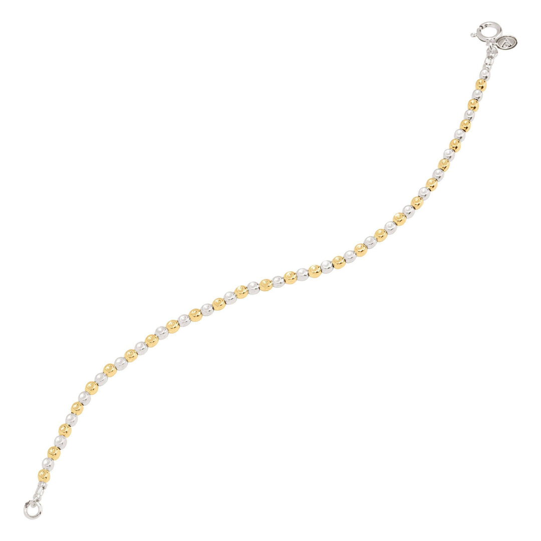 'Lula' Beaded Bracelet in Sterling Silver