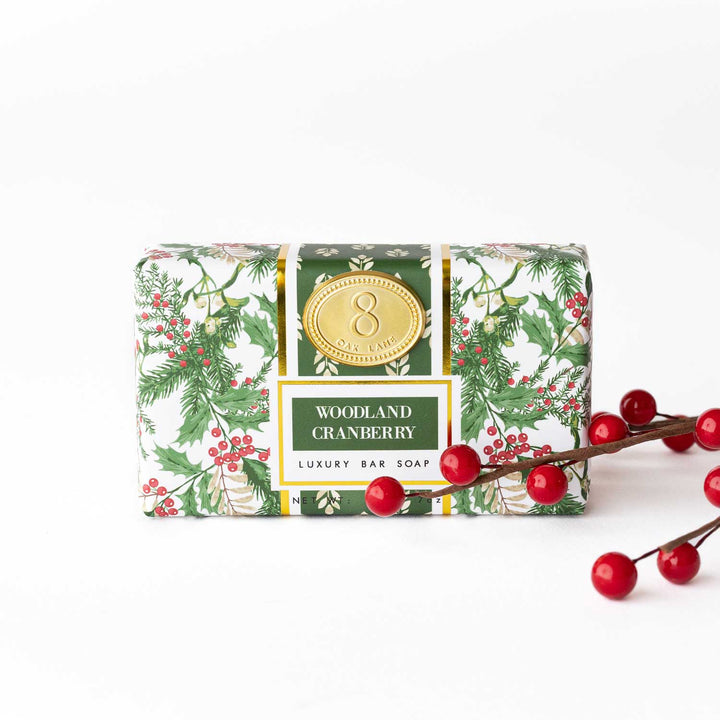 Woodland Cranberry Wrapped Bar Soap, 7oz