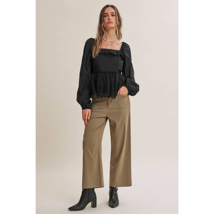 The Avery Pinstripe Ankle Pants