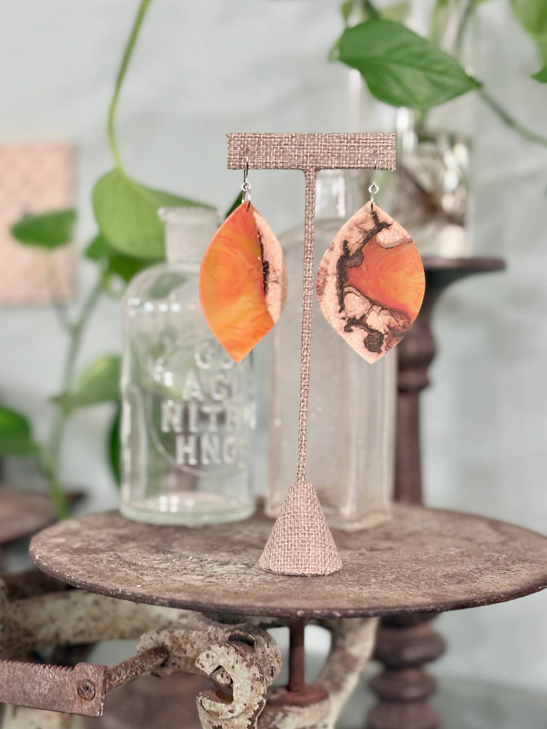 Golden Hour Leaf Earrings