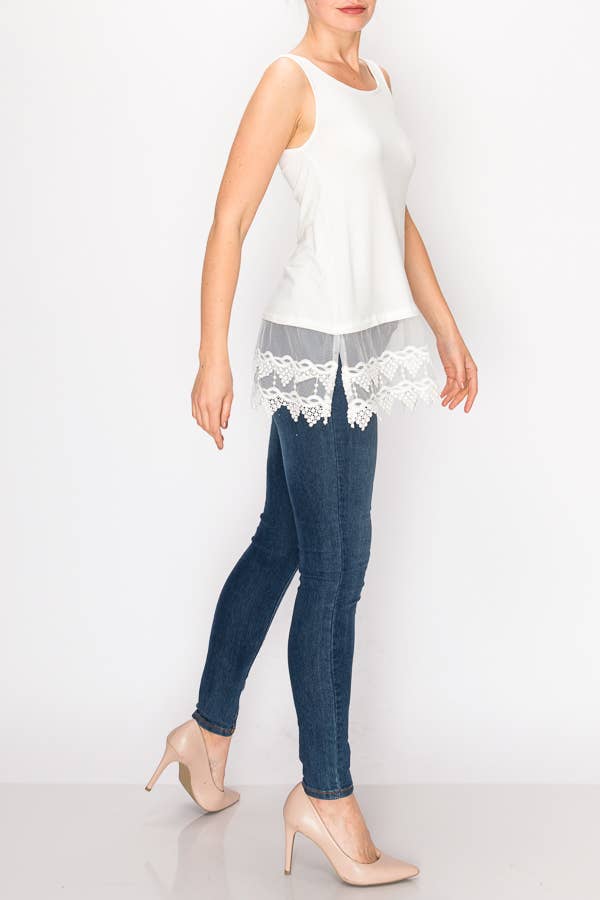 Lace Trim Tank