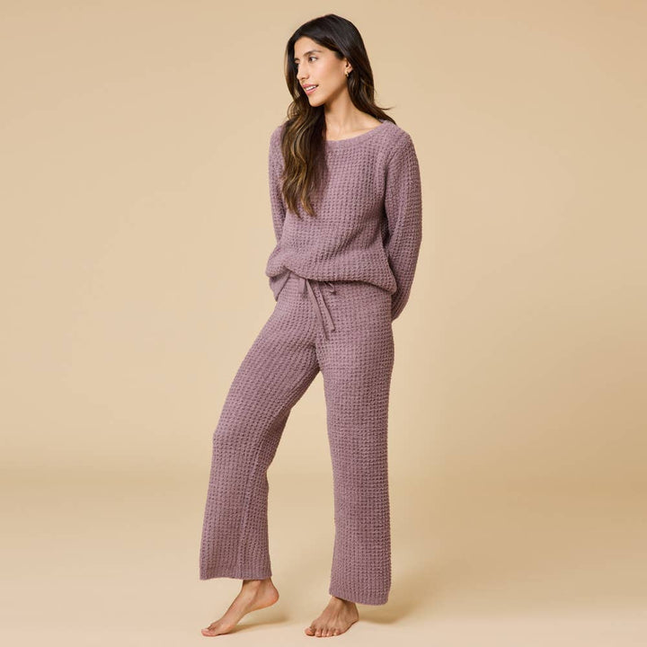 Marshmallow Waffle Boatneck Lounge Set