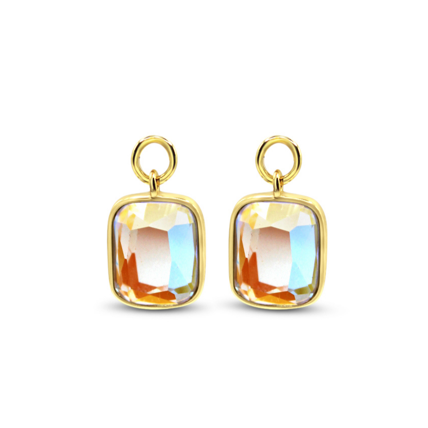 Cushion Cut Charm in Angel Aura Quartz