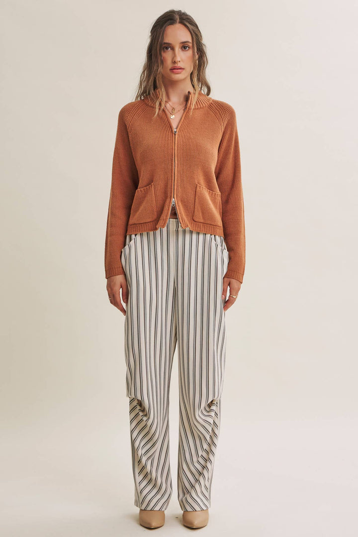 The Parker Two-Way Zip Sweater Jacket