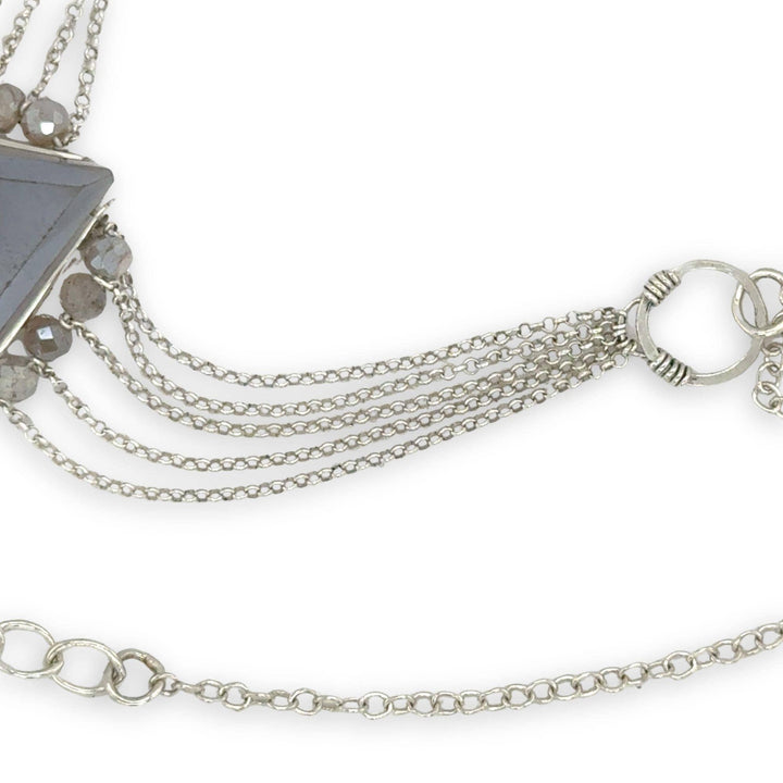 Suspended Moonstone Chain Necklace