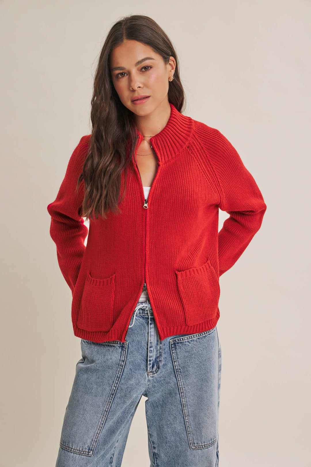 The Parker Two-Way Zip Sweater Jacket