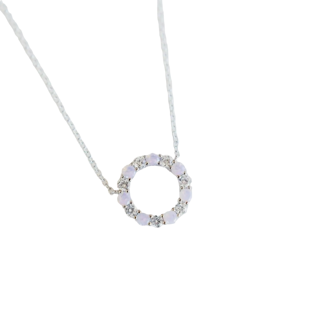 Infinity Necklace in Cotton Candy