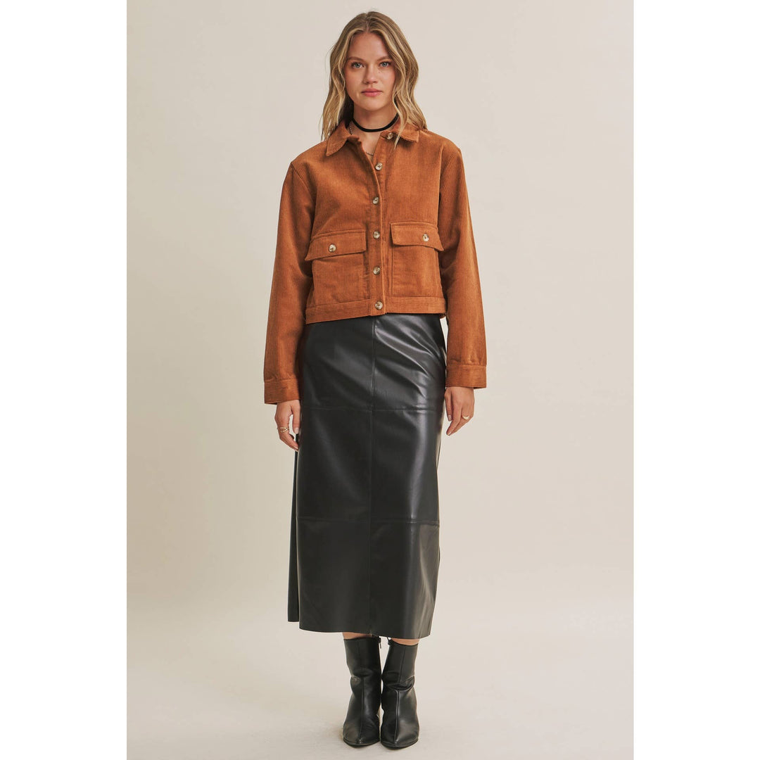 The Rowan Corduroy Cropped Jacket